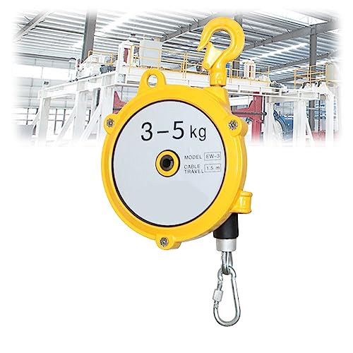 1 Stück einziehbarer Federzug – Werkzeugzug mit Haken und Drahtseil for verbesserte Arbeitseffizienz/reduzierte Ermüdung(3-5kg) von QPTGWPBZY