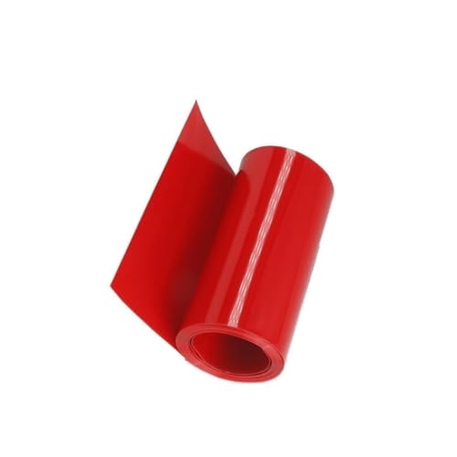 1 m PVC-Schrumpfschlauch – Elektrischer Dichtungsschlauch, Isolierhülse, Schnellschrumpfschutz for Verkabelung/Ausrüstung(Red,50mmx32mm) von QPTGWPBZY