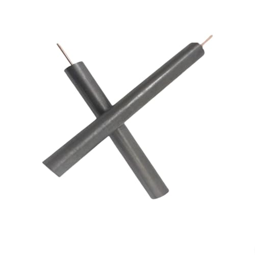 2-teilige Graphitstabelektrode mit Kupferdraht for elektrolytische Experimente – hervorragende Leitfähigkeit/Erosionsbeständigkeit(7x100mm) von QPTGWPBZY