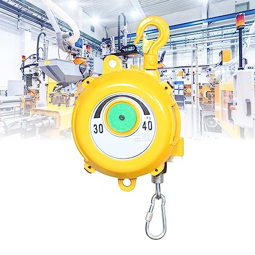 Einziehbarer Federzug – Verstellbarer Werkzeugzug mit Haken/Drahtseil for Werkstatt-/Automobilausrüstung, 1 Stück(30-40kg) von QPTGWPBZY