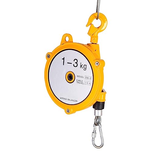 Einziehbares Federzugwerkzeug mit Haken und Drahtseil for Fließband- und Werkstattgebrauch, 1 Stück(1-3kg) von QPTGWPBZY