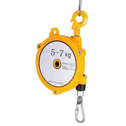 Einziehbares Federzugwerkzeug mit Haken und Drahtseil for Fließband- und Werkstattgebrauch, 1 Stück(5-7kg) von QPTGWPBZY