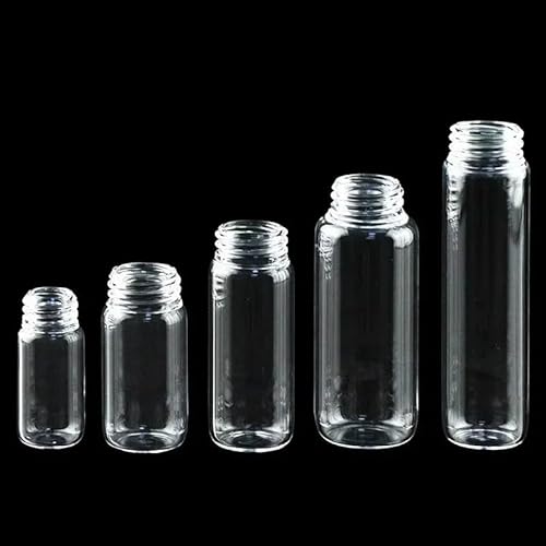 Gewindeflasche aus hochreinem Quarzglas – 2–100 ml versiegelte Reagenzflasche mit PTFE-Abdeckung, hohe Temperaturbeständigkeit 1200 °C(50ml) von QPTGWPBZY