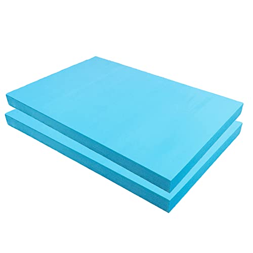 Hochdichte Polystyrolschaumblöcke for Basteln und Modellieren – 50 cm x 60 cm, for Kunstprojekte und Dioramen(Blue,T 2mm 2pc) von QPTGWPBZY