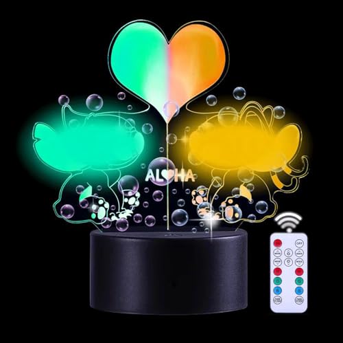 QQAAMZ Stitch Lampe-Acrylic 3D Led Nachtlicht 16 Farben Wechselnde Touch Mit Fernbedienung,Dekorative Lichter Für Kinderzimmer, Geburtstags- Und Weihnachtsgeschenke von QQAAMZ