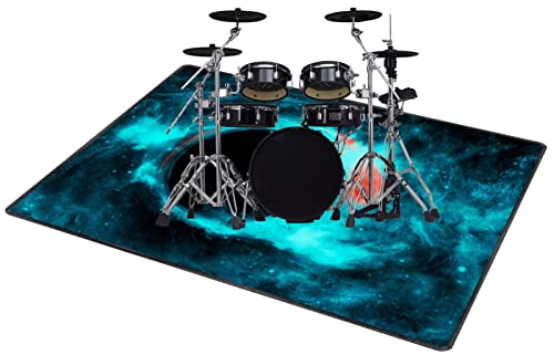 QQDD Drum-Teppich Schlagzeug Teppich Schallschutz Teppich rutschfeste Teppiche Trommel Schalldicht Drum Matte Schallschutzmatte (80CM - 180CM) von QQDD