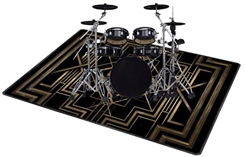 QQDD Drum Teppich Schlagzeug Teppich Trommel Schallschutz Teppich Schalldicht Matte für E Drum Schlagzeug Elektronisch Snare Teppich Snare Drum Musikinstrumente rutschfeste Teppiche (80CM - 200CM) von QQDD