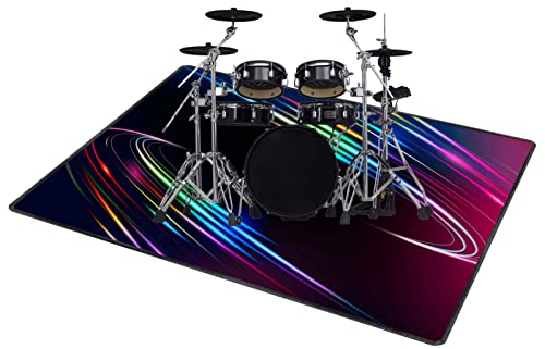 QQDD Drum-Teppich Schlagzeugteppich Schallschutz Teppich Schallschutzmatte rutschfeste Trommelmatte für E Drum Schlagzeug Elektronisch Snare Teppich Snare Drum Rug Schalldicht Teppiche (80CM - 200CM) von QQDD