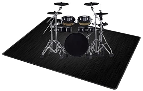 QQDD Drum-Teppich Schlagzeugteppich Schallschutz Teppich Schallschutzmatte rutschfeste Trommelmatte für E Drum Schlagzeug Elektronisch Snare Teppich Snare Drum Rug Schalldicht Teppiche (80CM - 200CM) von QQDD