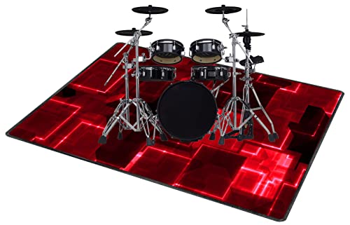 QQDD Drum-Teppich Schlagzeugteppich Schallschutz Teppich Schallschutzmatte rutschfeste Trommelmatte für E Drum Schlagzeug Elektronisch Snare Teppich Snare Drum Rug Schalldicht Teppiche (80CM - 200CM) von QQDD