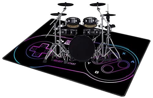 QQDD Drum-Teppich Schlagzeugteppich Schallschutz Teppich Schallschutzmatte rutschfeste Trommelmatte für E Drum Schlagzeug Elektronisch Snare Teppich Snare Drum Rug Schalldicht Teppiche (80CM - 200CM) von QQDD