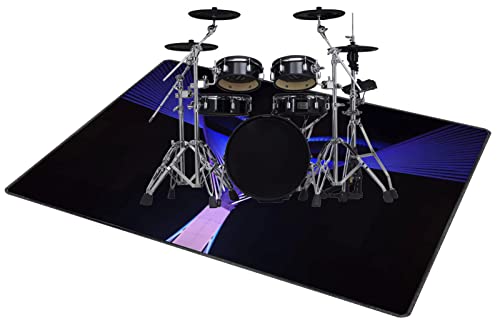 QQDD Drum-Teppich Schlagzeugteppich Trommel Schallschutz Teppich rutschfeste Matte für E Drum Schlagzeug Elektronisch Snare Teppich Snare Drum Musikinstrumente Schalldicht Teppiche (80CM - 200CM) von QQDD