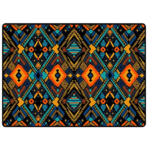 QQDD Schlagzeugteppich Drum Teppich 120CM*80CM Multicolored Rutschfeste Trommel Teppiche Schallschutzmatte von QQDD