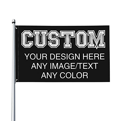 Personalisierte einseitige Flagge, individuelle Banner, personalisieren Sie Ihr eigenes Foto/Logo/Design/Wörter – für Zuhause, Garten, drinnen und draußen, Dekorationsgeschenke (3 x 5 FT) von QQIAEJIA