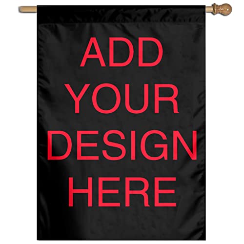 QQIAEJIA Personalisierte, einseitige Flagge, individuelle Banner, personalisieren Sie Ihr eigenes Foto/Logo/Design/Worte – für Zuhause, Garten, Innen- und Außenbereich, Geschenke (68 x 94 cm) von QQIAEJIA