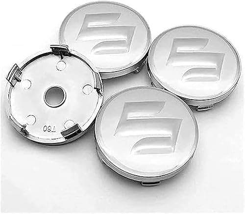 QQLADY 4 Stück Nabendeckel Radnabendeckel für Suzuki Swift SX4 S-Cross Across Grand Vitara 60mm, Nabenkappen mit Logo Radnabenkappen, Wasserdicht Staubdicht Anti Rost Felgendeckel, Auto Accessoires von QQLADY