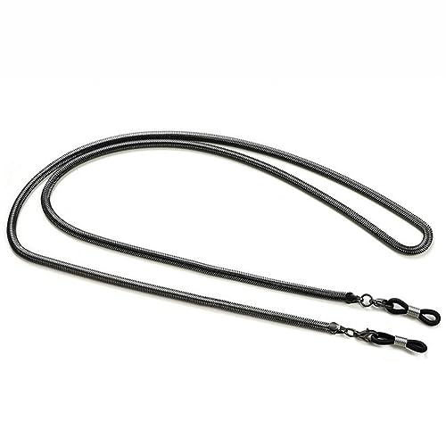 QQLADY Gold Silber Schwarz Schlangenglieder Brillenketten Lesebrille Sonnenbrillenband Kordelhalter Gesichtsmaske Halsband von QQLADY