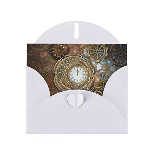 Rusty Steampunk Clock Dankeskarten, Geburtstagskarten, Valentinstagskarten, Gedenkkarten und Partyeinladungen. von QQLADY