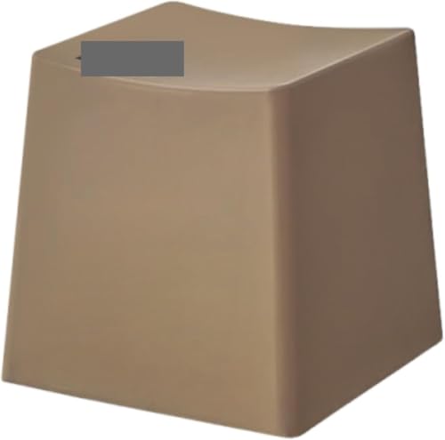 QQNQQ Fußhocker, Badezimmerhocker, Schuhwechselhocker, rutschfeste Fußstütze, Fußhocker for Badezimmer unter dem Schreibtisch, Apartment, Nachttisch, Zuhause(Camel) von QQNQQ