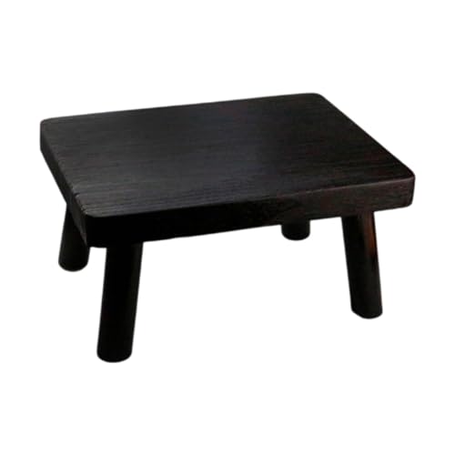 QQNQQ Fußhocker, Holz-Tritthocker, japanischer Kleiner Bodentisch, Fußstütze, Fußhocker for Spüle, Küche, Angelhocker von QQNQQ