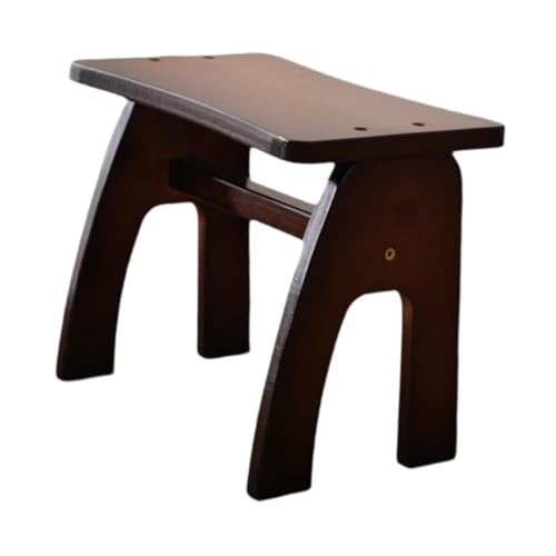 QQNQQ Fußhocker, Holzhocker, Schuhwechsel-Fußhocker, Haushalt, einfacher rustikaler Leichter Tritthocker, Mehrzweck, for den Eingangsbereich des Sofas von QQNQQ