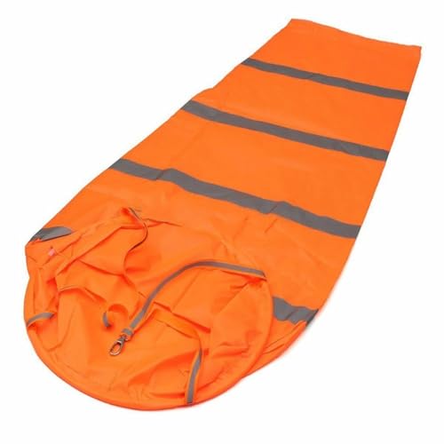 QQNQQ Windsack, 1 STÜCK Windsack, Reflektierender Windrichtungsbeutel for Den Außenbereich, Reißfester Windmess-Wetterfahnenwind, Orange-Grau Reflektierender Modell-Flughafen-Windsack von QQNQQ