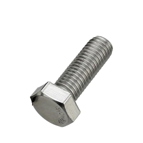 Schrauben- und Mutternsatz, Sechskantschrauben Edelstahl 304, Linksgewinde, Sechskantschrauben, Außengewinde M6, M8, M10, M12(M5*35mm) von QQNQQ