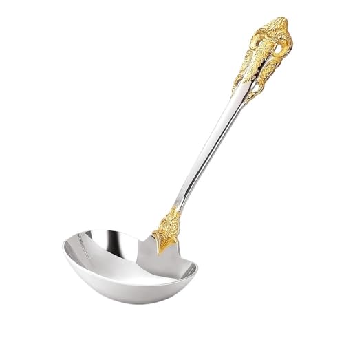 Suppenkelle, Küchengeräte, 2 Stück, Mini-Soßenkelle for Mischen und Rühren von Müsli, Soße, Soßengewürz, nicht kochende, leicht zu reinigen(Silver) von QQNQQ