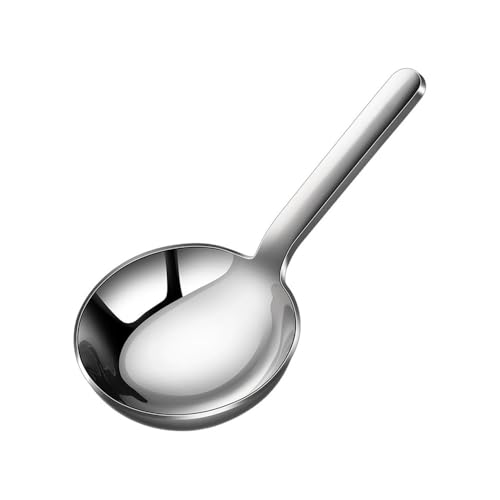 Suppenkelle, Küchengeräte, Servierlöffel aus Edelstahl 304, 6 mm dick, 95 breit, großes Fassungsvermögen, Luxuskelle, leicht zu reinigen Suppenkelle, Küchengeräte, Servierlöffel aus Edelstahl 304, 6 mm dick, 95 breit, großes Fassungsvermögen, Luxuskelle, leicht zu reinigen von QQNQQ