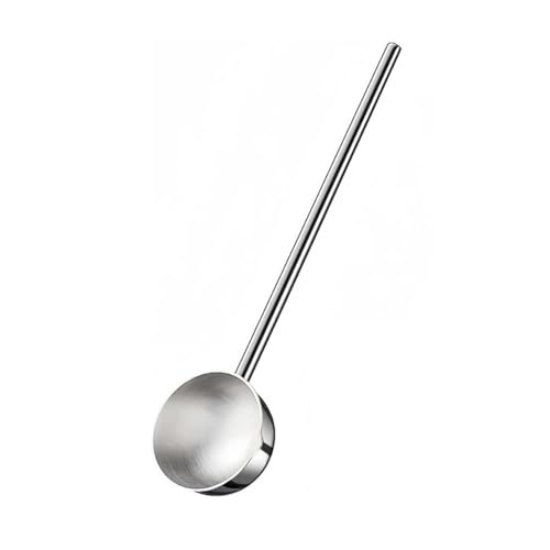 Suppenkelle, Küchengeräte, kleine, tiefer Löffel aus Metall mit Ausgießer, 58 ml, Soßenkelle langem Griff, Edelstahl, 26,7 cm, leicht zu reinigen Suppenkelle, Küchengeräte, kleine, tiefer Löffel aus Metall mit Ausgießer, 58 ml, Soßenkelle langem Griff, Edelstahl, 26,7 cm, leicht zu reinigen von QQNQQ