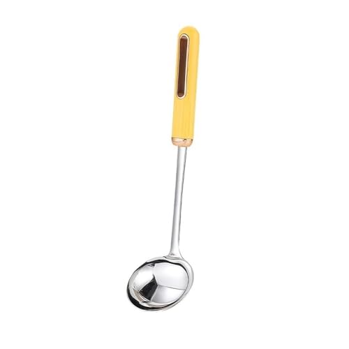 Suppenkelle, Küchengeräte 304 Edelstahl-Löffelkelle, große Größe for Servieren von Suppe, for den Hausgebrauch for Eintopfgerichte, leicht zu reinigen(Yellow) von QQNQQ