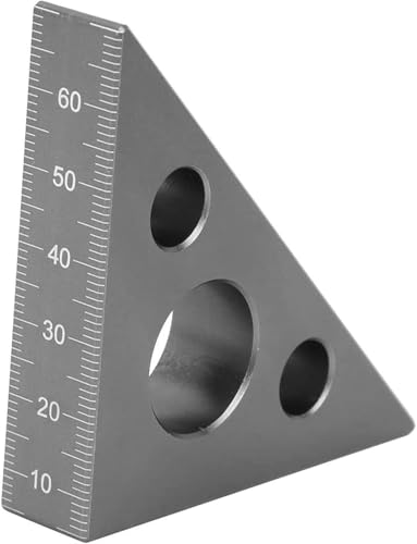 Winkelmesser, Winkellineal, Holzbearbeitungsdreieck-Lineal, Höhenlineal, Holzbearbeitungsmesswerkzeug, Aluminiumdreieck-Lineal von QQNQQ