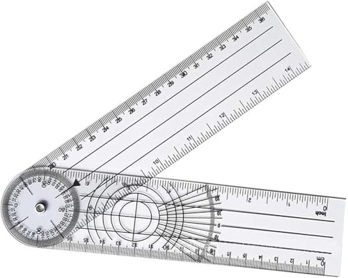 Winkelmesser, Winkellineal, orthopädisches Ulnargelenk-Winkelmesslineal, Messwerkzeug, Lineal, Knochenlineal Winkelmesser, Winkellineal, orthopädisches Ulnargelenk-Winkelmesslineal, Messwerkzeug, Lineal, Knochenlineal von QQNQQ
