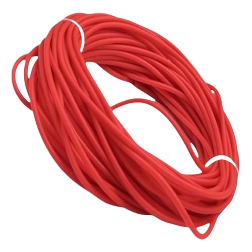1,6–3 mm Latex-Gummischlauch – hochelastischer elastischer Schlauch, benutzerdefinierte Längen, for den Heim-, Labor- und Sportgebrauch, 1 Stück, rot(2M X 1.6mm X 3.2mm) von QQPQQ