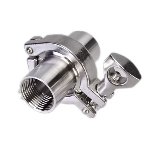 SS304 Gewindehülsen-Set, 1/8" bis 1" Innengewinde x 50,5 mm Außendurchmesser mit Tri-Clamp und Silikondichtung(DN10 (clamp 50.5)) von QQPQQ