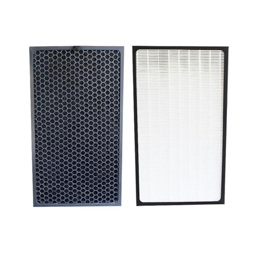 2-in-1-Filter, kompatibel mit Sharp, FX-CF100 3M FAP01 FAP02 Luftreiniger, Multifunktionsfilter, Hepa-Filter und Kohlefilter, 389 x 227 x 20 mm, Sieb von QQTRXGWHX