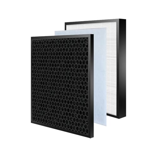 Ersatz-HEPA- und Kohlefilter, kompatibel mit Sharp, UA-HD50E-L UA-HD50U-L UA-HD40E-L UA-HD40E-T UA-HD40U-L Luftreinigersieb(SET and Humidifier) von QQTRXGWHX