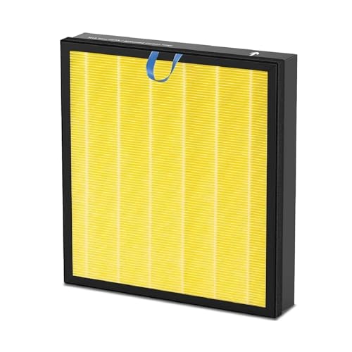 Kompatibel mit Vital 200S Levoit-Filter, kompatibel mit Levoit Vital 200S, Luftreiniger, HEPA-Filter und Kohlefiltersieb(Yellow) von QQTRXGWHX