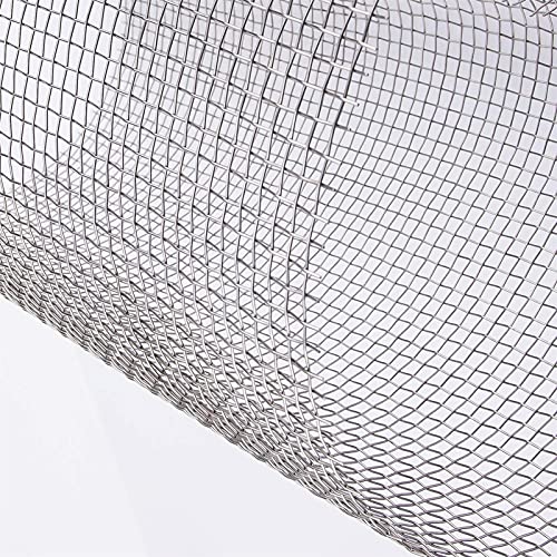 304 Edelstahlgewebe 6 Mesh Hartes Und Hitzebeständiges Siebnetz Nagetier Mesh Belüftung Gitter Insekt Schutz Filternetz, Einfach Zu Schneiden Und Installieren (Size : 1x5m) von QQXY