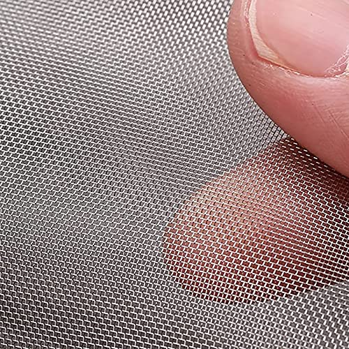 Drahtgitter Feinmaschig,304 Edelstahl Gewebtes Draht,Nagerschutz Kellerfenster,Edelstahl Fliegengitter Nagetier Mesh Edelstahlgewebe Edelstahl Mesh Screen (Color : 60mesh, Size : 1x2m) von QQXY