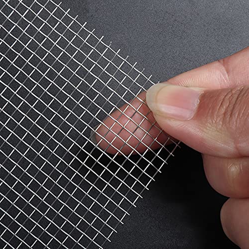 QQXY Edelstahl Drahtgitter Drahtgewebe Wire Mesh 8 Mesh Wühlmausgitter Hasendraht Edelstahlgewebe Edelstahl Fliegengitter Maschendraht für Belüftung Lüftungsgitter (1 x 1m) von QQXY