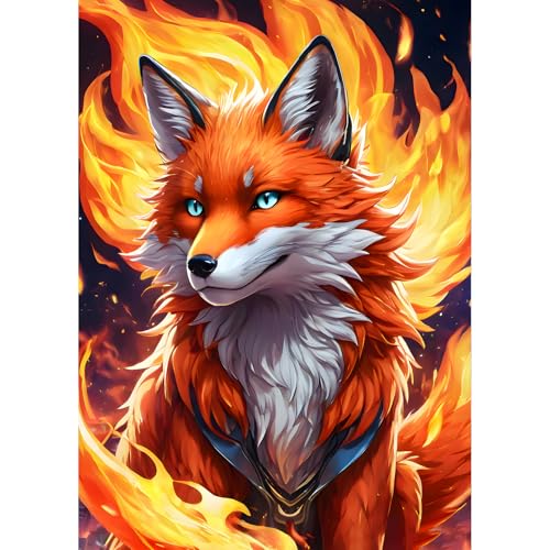 QQYRHN 5D Süßer Fuchs Diamond Painting Kit für Erwachsene Anfänger Feuer Diamant Kunst Kits Vollständiges DIY Fantasie Fuchs Diamantstickerei-Set Perfekt zur Entspannung und Dekor 30x40 cm QQYRHN 5D Süßer Fuchs Diamond Painting Kit für Erwachsene Anfänger Feuer Diamant Kunst Kits Vollständiges DIY Fantasie Fuchs Diamantstickerei-Set Perfekt zur Entspannung und Dekor 30x40 cm von QQYRHN