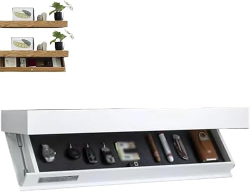 YITAIYUAN Designer-Regal mit Geheimfach, verdecktes schwebendes Regal, Moderne Inneneinrichtung, 2025 neues verdecktes schwebendes Regal, ideal for Wohnzimmer oder Büro(W YITAIYUAN Designer-Regal mit Geheimfach, verdecktes schwebendes Regal, Moderne Inneneinrichtung, 2025 neues verdecktes schwebendes Regal, ideal for Wohnzimmer oder Büro(W von YITAIYUAN