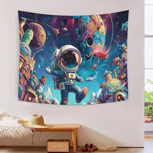 QQZNFTBVF Astronaut 3D Printing Tapestry for Living Room Bedroom Decorations Wall Hanging Home Decor Wall Decor Blanket 70cmx100cm QQZNFTBVF Astronaut 3D Printing Tapestry for Living Room Bedroom Decorations Wall Hanging Home Decor Wall Decor Blanket 70cmx100cm von QQZNFTBVF