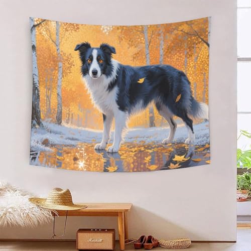 QQZNFTBVF Border Collie 3D Printing Tapestry for Living Room Bedroom Decorations Wall Hanging Home Decor Poster 150cmx200cm QQZNFTBVF Border Collie 3D Printing Tapestry for Living Room Bedroom Decorations Wall Hanging Home Decor Poster 150cmx200cm von QQZNFTBVF