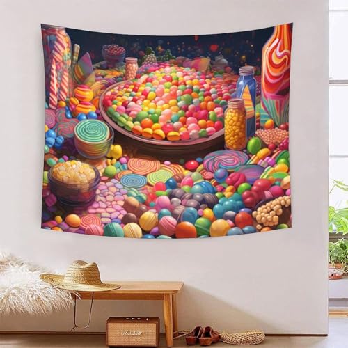 QQZNFTBVF Candy Store 3D Printing Tapestry for Living Room Bedroom Decorations Wall Hanging Home Decor Poster 150cmx200cm QQZNFTBVF Candy Store 3D Printing Tapestry for Living Room Bedroom Decorations Wall Hanging Home Decor Poster 150cmx200cm von QQZNFTBVF