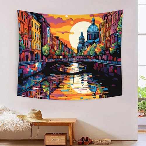 QQZNFTBVF Cityscape Architecture 3D Printing Tapestry for Living Room Bedroom Decorations Wall Hanging Home Decor Poster 150cmx200cm QQZNFTBVF Cityscape Architecture 3D Printing Tapestry for Living Room Bedroom Decorations Wall Hanging Home Decor Poster 150cmx200cm von QQZNFTBVF