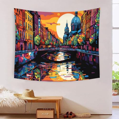 QQZNFTBVF Cityscape Architecture 3D Printing Tapestry for Living Room Bedroom Decorations Wall Hanging Home Decor Wall Tapestries 100cmx150cm QQZNFTBVF Cityscape Architecture 3D Printing Tapestry for Living Room Bedroom Decorations Wall Hanging Home Decor Wall Tapestries 100cmx150cm von QQZNFTBVF
