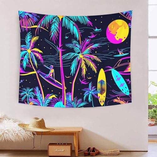 QQZNFTBVF Colorful Neon Palm Trees 3D Printing Tapestry for Living Room Bedroom Decorations Wall Hanging Home Decor Wall Decor Blanket 180cmx230cm QQZNFTBVF Colorful Neon Palm Trees 3D Printing Tapestry for Living Room Bedroom Decorations Wall Hanging Home Decor Wall Decor Blanket 180cmx230cm von QQZNFTBVF