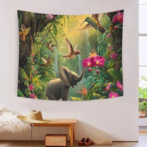 QQZNFTBVF Cute Little Elephant 3D Printing Tapestry for Living Room Bedroom Decorations Wall Hanging Home Decor Wall Decor Blanket 70cmx100cm QQZNFTBVF Cute Little Elephant 3D Printing Tapestry for Living Room Bedroom Decorations Wall Hanging Home Decor Wall Decor Blanket 70cmx100cm von QQZNFTBVF